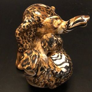 Elephant in leopard print